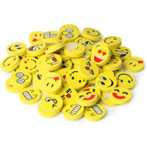 imageMr Pen Smiley Eraser Pack 64 Mini Pencil Erasers for Kids ampamp Students Fun ampamp Cute School Supplies Easter Egg Fillers