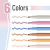 imageMr Pen Aesthetic Highlighters 6 Pack Chisel Tip Retro Tones Cute Highlighters Assorted Colors