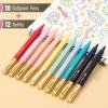 imageMr Pen Aesthetic Pens 10 Pack Colorful Ink with Case and 12 Refills Fast Dry No Smear Bible Pens No Bleed Through 07mm Fine Point Pen Ballpoint Pens Ballpoint Pens for Note Taking
