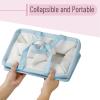 imageMr Pen Baby Diaper Caddy Organizer Blue Quilted Fabric Diaper Organizer Car Diaper Caddy Baby Caddy Organizer Portable Diaper Caddy Diaper Organizer for Changing Table