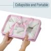 imageMr Pen Baby Diaper Caddy Organizer Pink Quilted Fabric Car Diaper Caddy Portable