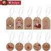 imageMr Pen Christmas Gift Tags 100 pcs with Hemp Rope 10 Designs Kraft Paper Tags Gift Tags with String Brown Tags Christmas Tags for Gifts Blank Gift Tags Gift Bag Tags for Gift Bags Gift Tag