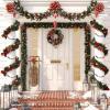 imageMr Pen Christmas Pom Pom Garland 3 Pack 196Ft Colorful Pom Pom Garland Christmas Ball Garland Christmas Garlands for Decoration Christmas Felt Garland Felt Christmas Garland for Tree