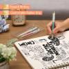 imageMr Pen Luxury Floral Pen Set 3 pcs Black Ink Ballpoint Pens Floral Pen Fancy Pens for Women Cute Pens for Journaling Easter Gift