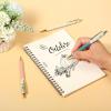 imageMr Pen Luxury Floral Pen Set 3 pcs Black Ink Ballpoint Pens Floral Pen Fancy Pens for Women Cute Pens for Journaling Easter Gift