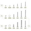 imageMr Pen Nuts and Bolts Assortment Kit 550 pcs Carbon Steel M3 M4 M5 Phillips Pan Head Assorted Nuts and Bolts