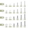 imageMr Pen Nuts and Bolts Assortment Kit 810 pcs Stainless Steel M3 M4 M5 M6 Phillips Pan Head Assorted Nuts and Bolts Nut and Bolt Assortment