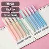 imageMr Pen Retractable Gel Pens 10 Pack Black Ink Gradient Barrel Fine Point 05mm Fast Dry Ideal for Writing Journaling Sketching