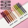 imageMr Pen Retractable Gel Pens 12 Pack Black Ink Natural Earthy Barrels Gel Pens Gel Pens Fine Point 05mm Retractable Pens Cute Pens Gel Ink Pens Aesthetic Pens for Journaling Fine Tip Pens