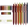 imageMr Pen Retractable Gel Pens 12 Pack Black Ink Natural Earthy Barrels Gel Pens Gel Pens Fine Point 05mm Retractable Pens Cute Pens Gel Ink Pens Aesthetic Pens for Journaling Fine Tip Pens