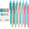 imageMr Pen Retractable Gel Pens 12 Pack Black Ink Retro Colors Barrel Gel Pens Gel Pens Fine Point 05mm Retractable Pens Cute Pens Gel Ink Pens Aesthetic Pens for Journaling Fine Tip Pens
