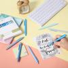 imageMr Pen Retractable Gel Pens 12 Pack Black Ink Sky Blue Barrel Gel Pens Gel Pens Fine Point 05mm Retractable Pens Cute Pens Gel Ink Pens Aesthetic Pens for Journaling Fine Tip Pens