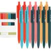 imageMr Pen Retractable Gel Pens 12 Pack Black Ink Summer Color Barrel Fine Point 05mm Retractable Pens Ideal for Journaling Notetaking Office Work