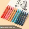 imageMr Pen Retractable Gel Pens 12 Pack Black Ink Summer Color Barrel Fine Point 05mm Retractable Pens Ideal for Journaling Notetaking Office Work