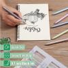 imageMr Pen Retractable Gel Pens 6 Pack Black Ink Gel Pens Fine Point Metallic Colorful Barrels