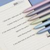 imageMr Pen Retractable Gel Pens 6 Pack Black Ink Gel Pens Fine Point Metallic Colorful Barrels