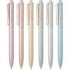 imageMr Pen Retractable Gel Pens 6 Pack Black Ink Gel Pens Fine Point Metallic Pastel Barrels