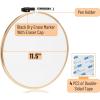 imageMr Pen Round Dry Erase Board 115 with a Black Dry Erase Marker Gold Frame Small White Board White Board for Kids White Board for Students Small Dry Erase Board Mini White Board
