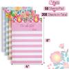imageMr Pen to Do List Sticky Notes 4quotx6quot 4 Pads 200 Sheets Floral Style to Do List Notepad Lined Sticky Notes to Do List Planner Daily to Do List Notepad to Do Notepad Todo List Notepad