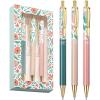 imageMr Pen Luxury Floral Pen Set 3 pcs Black Ink Ballpoint Pens Floral Pen Fancy Pens for Women Cute Pens for Journaling Easter Gift
