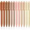 imageMr Pen Retractable Gel Pens 12 Pack Black Ink Natural Colors Barrels Gel Pens Gel Pens Fine Point 05mm Retractable Pens Cute Pens Gel Ink Pens Aesthetic Pens for Journaling Fine Tip Pens
