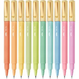 imageMr Pen Aesthetic Pens 10 Pack Black Ink Fast Dry No Smear Bible Pens No Bleed Through 07mm Fine Point Pen Ballpoint Pens Ballpoint Fine Tip Pens for Note Taking Pens Aesthetic