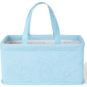 imageMr Pen Baby Diaper Caddy Organizer Blue Quilted Fabric Diaper Organizer Car Diaper Caddy Baby Caddy Organizer Portable Diaper Caddy Diaper Organizer for Changing Table