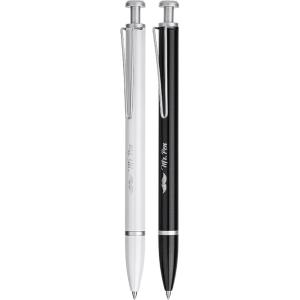 imageMr Pen Metal Retractable Gel Pen 2 Pack 2 Refills Black ampamp White Black Ink Metal Barrel Gel Pens Fine Point 07mm Retractable Pens Cute Pens Gel Ink Pens Aesthetic Pens Metal Gel Pen