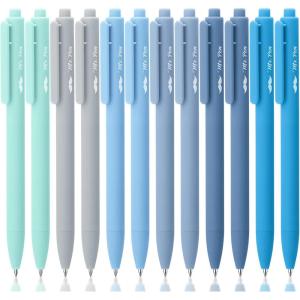 imageMr Pen Retractable Gel Pens 12 Pack Black Ink Sky Blue Barrel Gel Pens Gel Pens Fine Point 05mm Retractable Pens Cute Pens Gel Ink Pens Aesthetic Pens for Journaling Fine Tip Pens
