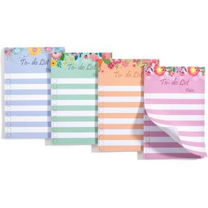 imageMr Pen to Do List Sticky Notes 4quotx6quot 4 Pads 200 Sheets Floral Style to Do List Notepad Lined Sticky Notes to Do List Planner Daily to Do List Notepad to Do Notepad Todo List Notepad