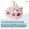 imageMr Pen Baby Diaper Caddy Organizer Pink with Star Pattern Portable Car Caddy for Changing Table and Nursery