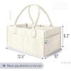imageMr Pen Baby Diaper Caddy Organizer with Lid Baby Organizer for Nursery Portable Diaper Caddy with Lid Diaper Organizer for Changing TableBeige