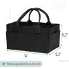 imageMr Pen Baby Diaper Caddy Organizer with Lid Baby Organizer for Nursery Portable Diaper Caddy with Lid Diaper Organizer for Changing TableBlack