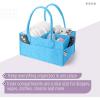 imageMr Pen Baby Diaper Caddy Organizer with Lid Baby Organizer for Nursery Portable Diaper Caddy with Lid Diaper Organizer for Changing TableBlue