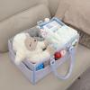 imageMr Pen Baby Diaper Caddy Organizer with Lid Baby Organizer for Nursery Portable Diaper Caddy with Lid Diaper Organizer for Changing TableBlue Inside