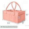 imageMr Pen Baby Diaper Caddy Organizer with Lid Baby Organizer for Nursery Portable Diaper Caddy with Lid Diaper Organizer for Changing TableCoral
