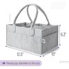 imageMr Pen Baby Diaper Caddy Organizer with Lid Baby Organizer for Nursery Portable Diaper Caddy with Lid Diaper Organizer for Changing TableGray