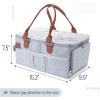 imageMr Pen Baby Diaper Caddy Organizer with Lid Baby Organizer for Nursery Portable Diaper Caddy with Lid Diaper Organizer for Changing TableGray with Lid