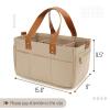 imageMr Pen Baby Diaper Caddy Organizer with Lid Baby Organizer for Nursery Portable Diaper Caddy with Lid Diaper Organizer for Changing TableLeather Strap