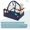 imageMr Pen Baby Diaper Caddy Organizer with Lid Baby Organizer for Nursery Portable Diaper Caddy with Lid Diaper Organizer for Changing TableNavy Blue