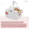 imageMr Pen Baby Diaper Caddy Organizer with Lid Baby Organizer for Nursery Portable Diaper Caddy with Lid Diaper Organizer for Changing TablePatterned Gray