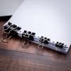 imageMr Pen Binder Clips 100 pc Assorted Sizes Black Metal Clips for Paper