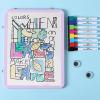 imageMr Pen Dry Erase Board 125quot x 95quot with 8 Dry Erase Markers and 2 Board Magnets White Board Dry Erase Magnetic Dry Erase Board Small White Board Small Dry Erase Board for WallPurple