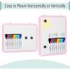 imageMr Pen Dry Erase Board 125quot x 95quot with 8 Dry Erase Markers and 2 Board Magnets White Board Dry Erase Magnetic Dry Erase Board Small White Board Small Dry Erase Board for WallPink