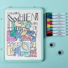 imageMr Pen Dry Erase Board 125quot x 95quot with 8 Dry Erase Markers and 2 Board Magnets White Board Dry Erase Magnetic Dry Erase Board Small White Board Small Dry Erase Board for WallGreen