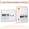 imageMr Pen Dry Erase Board 125quot x 95quot with 8 Dry Erase Markers and 2 Board Magnets White Board Dry Erase Magnetic Dry Erase Board Small White Board Small Dry Erase Board for WallColorful