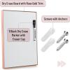 imageMr Pen Dry Erase Board 14 x 11 Rose Gold Aluminum Frame with a Black Dry Erase Marker White Board Dry Erase Magnetic Dry Erase Board Small White Board Small Dry Erase Board for WallRose Gold