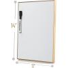 imageMr Pen Dry Erase Board 14 x 11 Rose Gold Aluminum Frame with a Black Dry Erase Marker White Board Dry Erase Magnetic Dry Erase Board Small White Board Small Dry Erase Board for WallGold