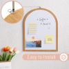 imageMr Pen Dry Erase Board 16quot x 12quot Wooden Frame Boho Design Mini White Board for Kids ampamp Students Small Dry Erase Board