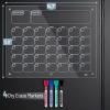 imageMr Pen Dry Erase Calendar for Fridge Magnetic 147 x 118quot Magnetic Calendar with 4 Dry Erase Markers Magnetic Calendar for Fridge Magnetic Whiteboard Calendar Dry Erase Fridge CalendarClear
